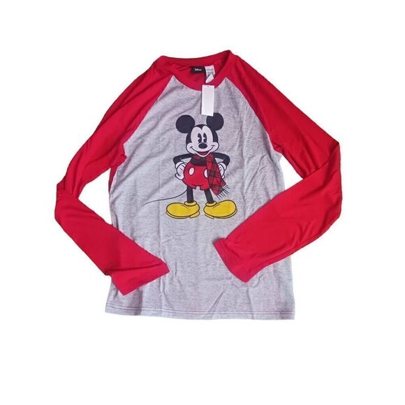 Disney pajama set medium Unisex new with tags super soft knit Plaid - Picture 1 of 4